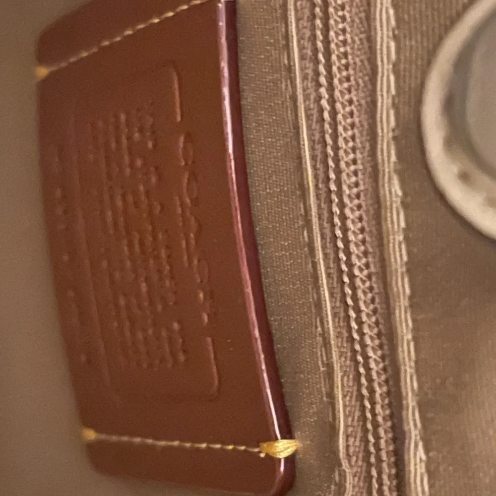 Coach Lemon Print Tan Satchel